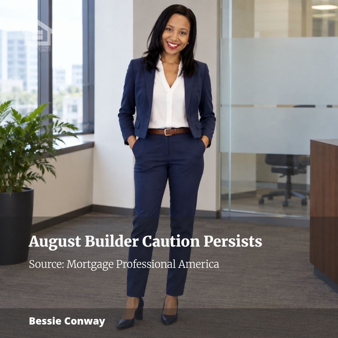 Builder caution defines August despite single-family start gains